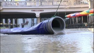 Cellphones, chairs found as San Antonio River is drained, cleaned