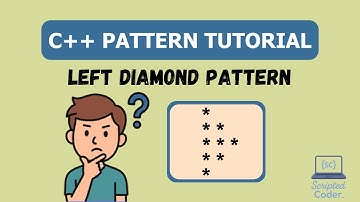 Left Diamond Pattern | C++ PATTERN TUTORIAL