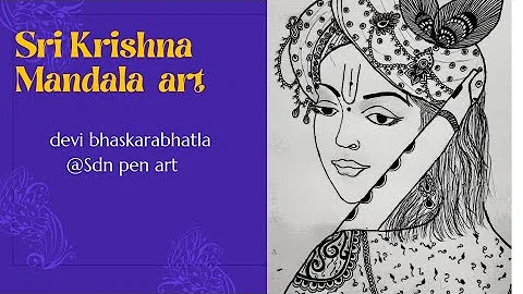 sri krishna mandala art ||step by step for beginne...