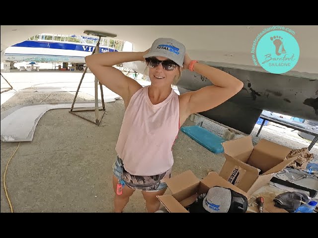 Progress in the Boatyard (S2 E77 Barefoot Sail and Dive)