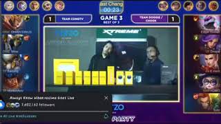 TEAM DOGIE \&CHOOX vs. TEAM CONG TV GAME 3 | MLBB