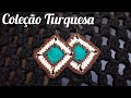 Brinco de crochê Coleção Turquesa, tutorial passo a passo fácil e rápido de fazer. #marcialobocroche