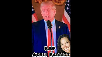‼️Trump:  Jan 6th: RIP🙏Ashli Babbitt #youtubeshorts thumbnail