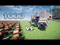 Obsidian Monstrosity Vs 1000 Guard Villagers | Minecraft