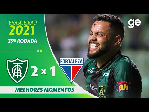 AMÉRICA-MG 2 X 1 FORTALEZA | MELHORES MOMENTOS | 29ª RODADA BRASILEIRÃO 2021 | ge.globo