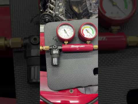 USING A LEAKDOWN TESTER TO FIND LEAKING INTAKE VALVE #SHORTS