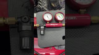 USING A LEAKDOWN TESTER TO FIND LEAKING INTAKE VALVE #SHORTS