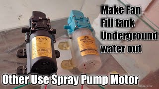 OTHER USE OF SPRAY PUMP MOTOR