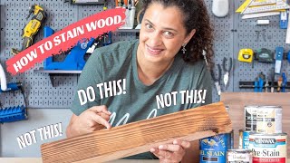 The BEST way to stain wood | Perfect Stain Finish | Beginner's guide