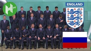 England squad depart for Russia ahead of World Cup