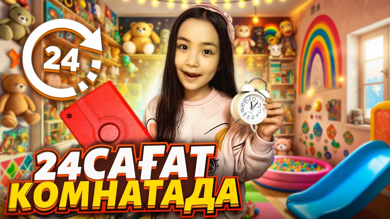 ИБРАЙХАНОВЫ 😍 РАЙАНА 24 САҒАТ КОМНАТАДА 😱🥹🥲