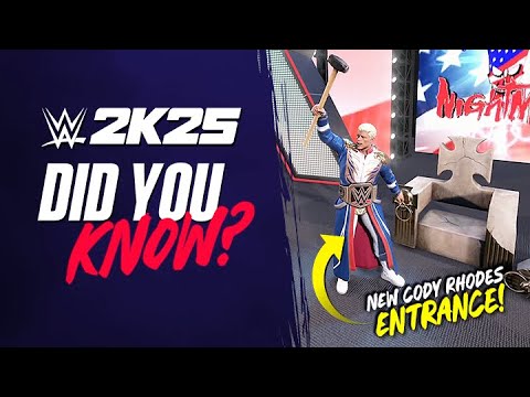 WWE 2K25 Did You Know?: More New Features, Secrets & Easter Eggs in WWE 2K25! (Episode 2)