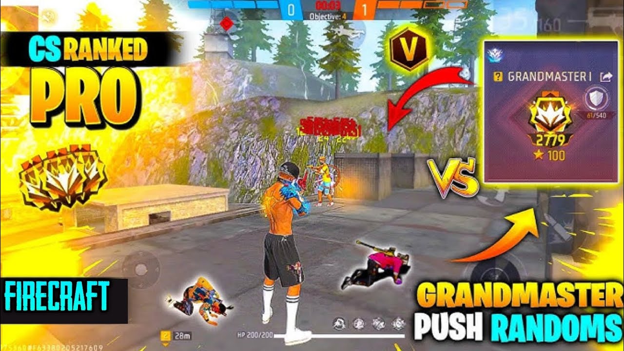 Cs Rank Playing With Random Players | Free Fire Max 🔥| Cs Rank Push ...