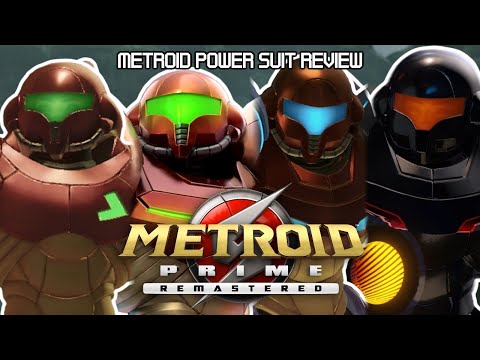 All Metroid Prime Remastered Suits | Metroid Power Suit Review Compilation
