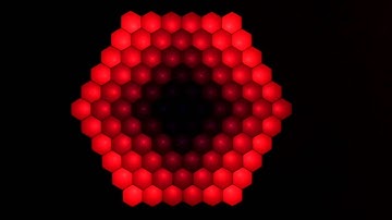Raspberry Pi hexagonal RGB display (Raspberry Pi + WS2812B + PixelController)