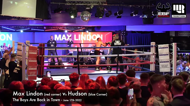 EBF Boxing - Max Lindon (Red corner) vs Hudson (bl...