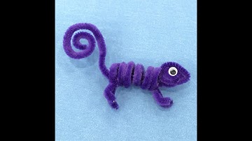 Pipe Cleaner Chameleon- DIY Craft Idea for Kids
