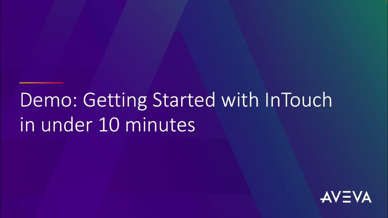 InTouch HMI Demo Getting started in 10 min - YouTube