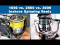 Inshore Spinning Reel Sizes (1000 vs 2500 vs 3000 Series Reels)