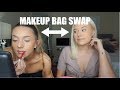 WE SWAPPED MAKEUP BAGS 2 YEARS LATER... | Vlogmas Day 3