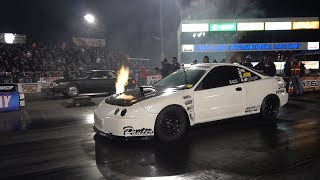 WEST COAST QUICKEST ALL MOTOR B SERIES RESETTING WORLD RECORD IN 2 TIMES 8.97 AND 8.75