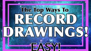 (Old)  RECORD YOUR OWN DRAWINGS (school supply edition!) How I record my traditional speedart