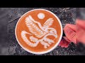 Eagle  latte art
