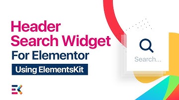 Header Search Widget for Elementor | Simplify Your Website Search with ElementsKit