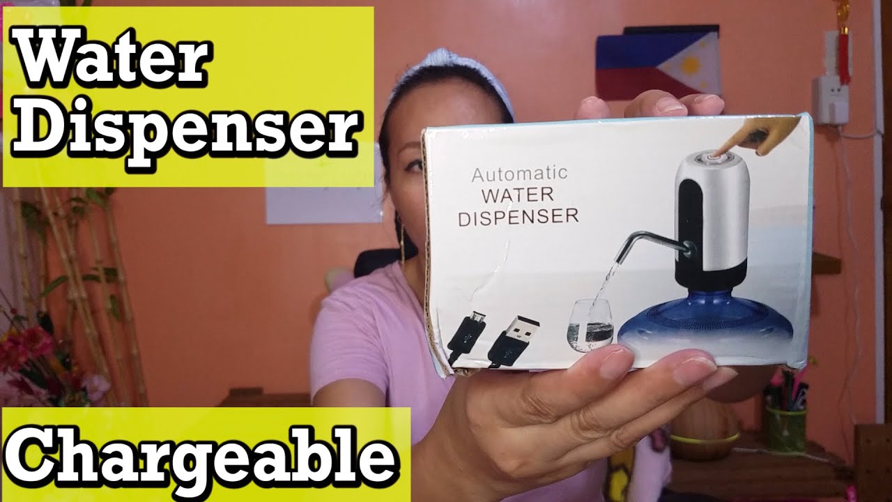 Dirt cheap chargeable Water Dispenser found on Lazada YouTube