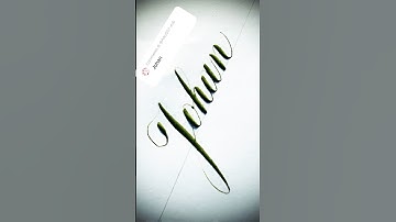 Copperplate calligraphy, tutorial: how I write your name #johan