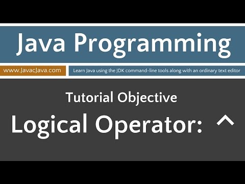 Learn Java Programming - Logical Operator ^ (xor)