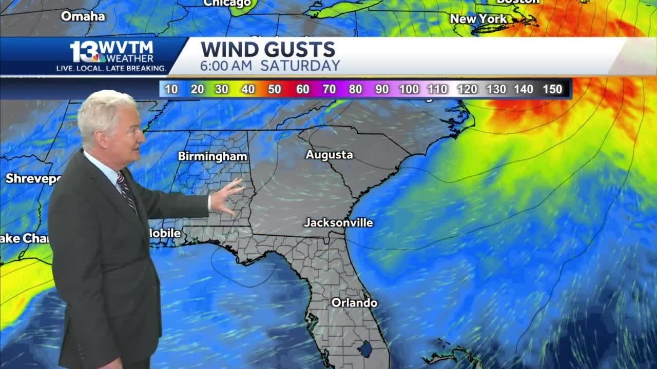 More wind, some rain and a big change to colder weather - YouTube