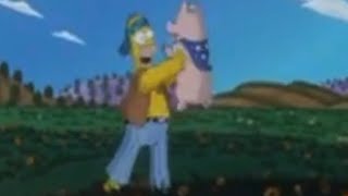 Homer Simpson and Spider Pig are happy together for 2 minutes and 54 seconds