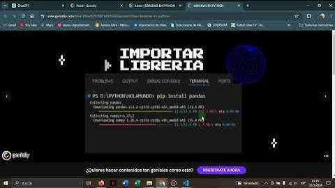INSTALAR LIBRERIAS EN PYTHON - LIBRERIA MATPLOTLIB