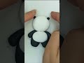 DIY idea, cute panda with polymer clay #short #shorts #ideas #polymerclay #miniature #howtomake #art