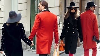 Only Milan can dress like that. Amazing outfits and bold looks. Italian Street Style.