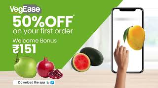 50% Off on Fresh Fruits & Vegetable Online || Download VegEase App Now screenshot 4