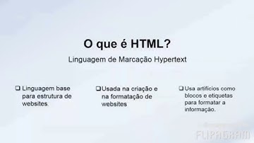 Linguagem de Marcação: HTML e XML