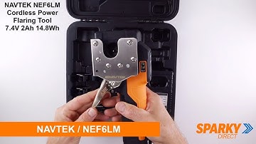 NAVTEK NEF6LM | Cordless Power Flaring Tool 7.4V 2Ah 14.8Wh