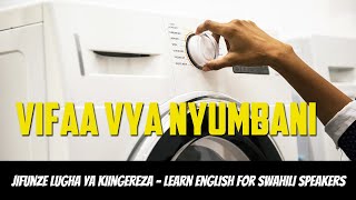 Learn English for Swahili Speakers, Vocabulary, household appliances