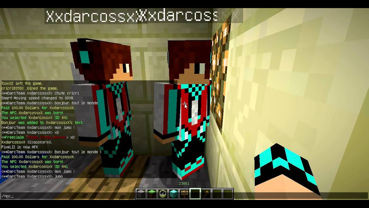 comment créer un npc minecraft - YouTube