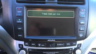 2004 Acura TSX Navigation Issues