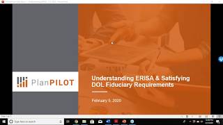 Webinar - Understanding ERISA and How to Satisfy DOL Requirements