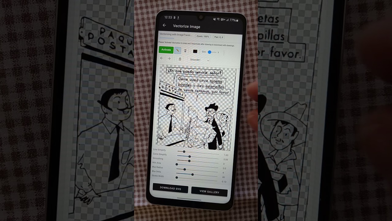 Turn sketches or illustration Into Vector Graphics in 3 Clicks with 'SVG Vector - Converter'