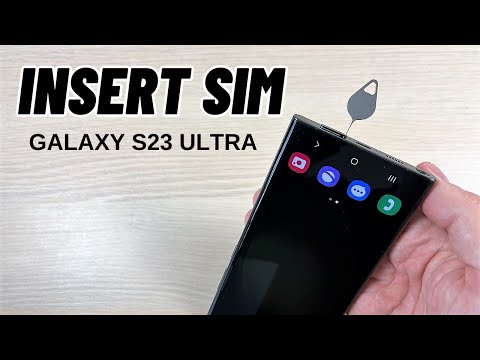 How to INSERT (REMOVE) SIM Card in Samsung Galaxy S23 / S23+ / S23 Ultra - DUAL SIM!