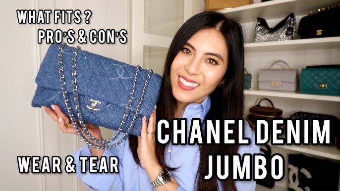 CHANEL 22 DENIM PEARL CRUSH MINI RECTANGULAR, Luxury, Bags & Wallets on  Carousell