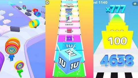 Jelly Run 2048 Latest Version vs Layer Man Run 3D Level 1340 vs Number Run Race 3 in one Gameplay