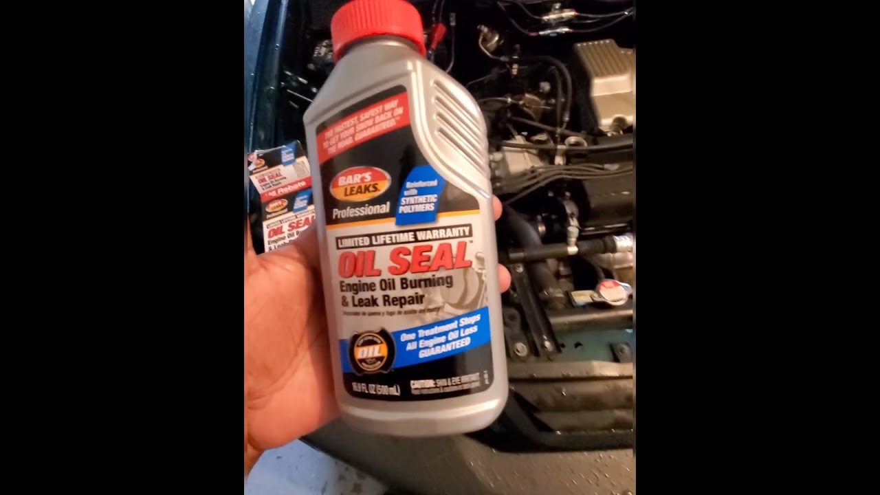 Smoking CRV gets Bar's Leaks oil seal additive YouTube