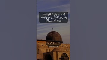 سورة آل عمران الآية ١٤٢ و ١٤٣ بصوت الشيخ محمد صديق المنشاوي
