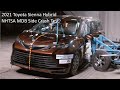 2021-2022 Toyota Sienna Hybrid NHTSA MDB Side Crash Test